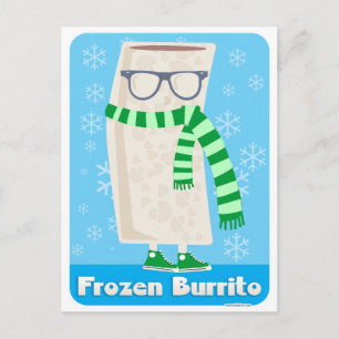 Cartão Postal Burrito congelado