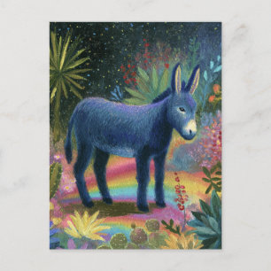 Cartão Postal Burro Bonito Fofo