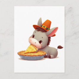 Cartão Postal Burro Doce Come Torta