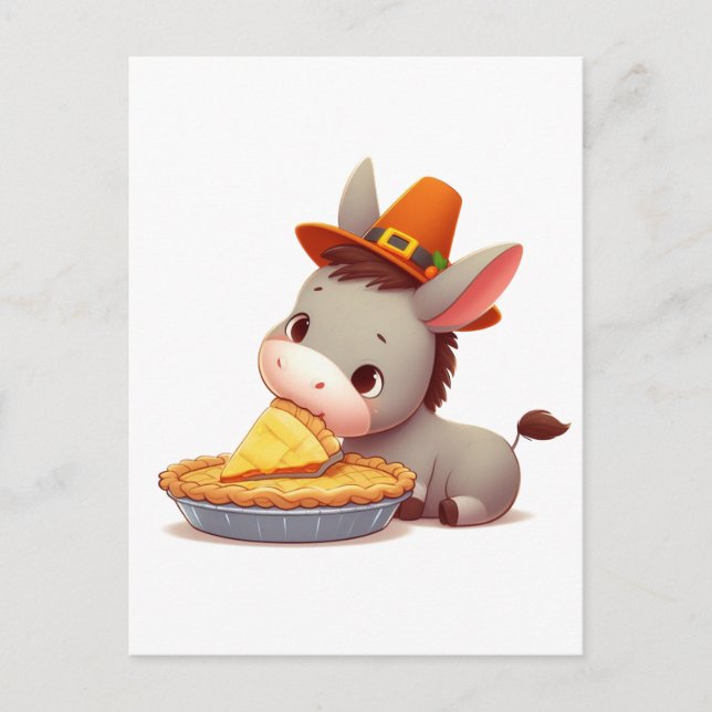 Cartão Postal Burro Doce Come Torta  (Frente)