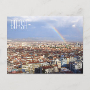 Cartão Postal Bursa Turquia Arco-Íris