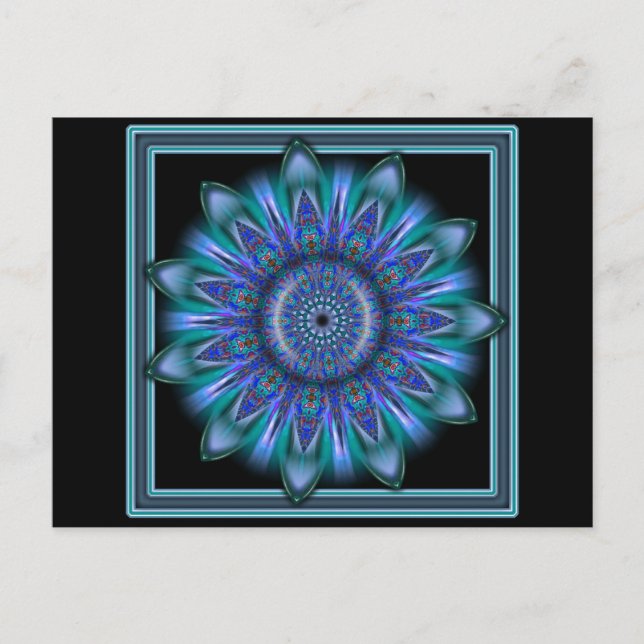 Cartão Postal Burst Azul do K111 (Frente)
