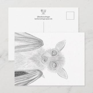 Cartão Postal Burt O Morcego, Desenho de Animal
