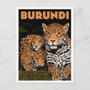 Cartão Postal Burundi África Viagem Vintage