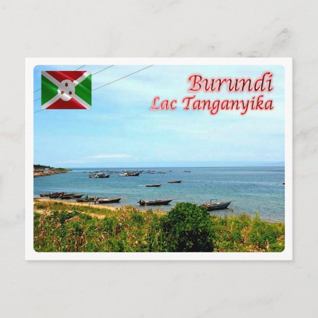 Cartão Postal Burundi - Lac Tanganyika - (Frente)
