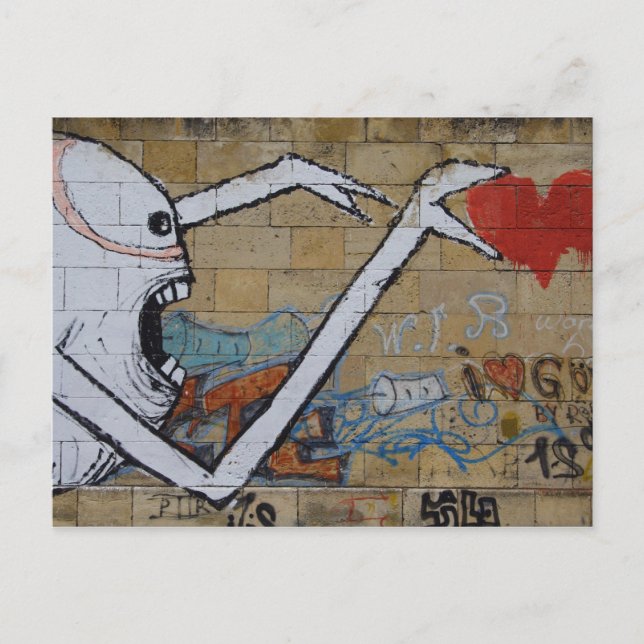 Cartão Postal Buscando um coração (Frente)