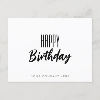 Cartão Postal Business Happy Birthday