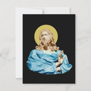 Cartão Postal Busto de Cristo de Gian Lorenzo Bernini 1679