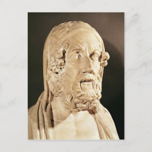 Cartão Postal Busto de Homer, período helenístico