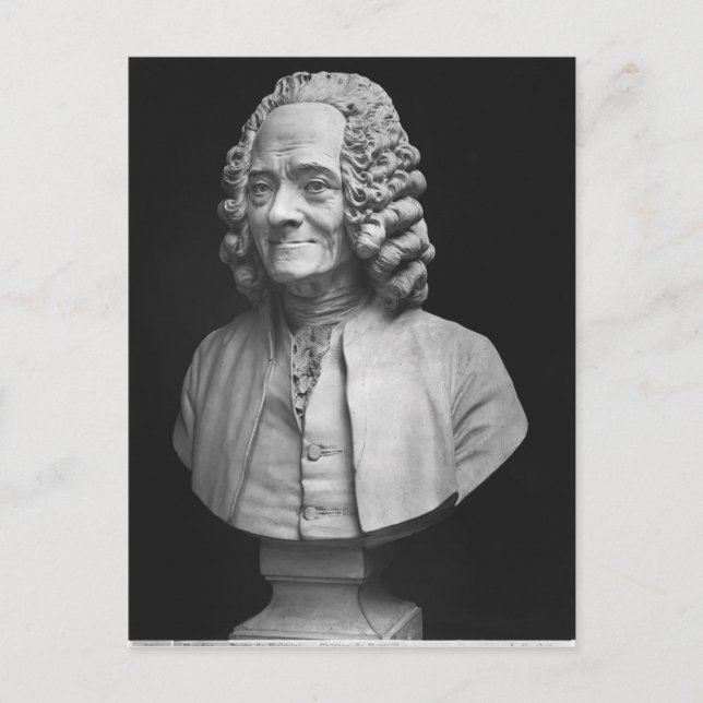 Cartão Postal Busto de Voltaire (Frente)