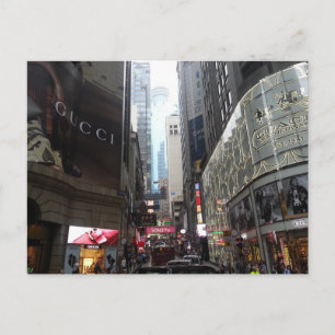 Cartão Postal Busy Hong Kong Street