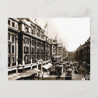 Cartão Postal Busy Regent Street London - foto antiga da Inglate