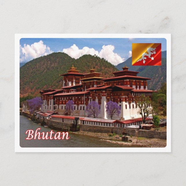 Cartão Postal Butão - Punakha - (Frente)