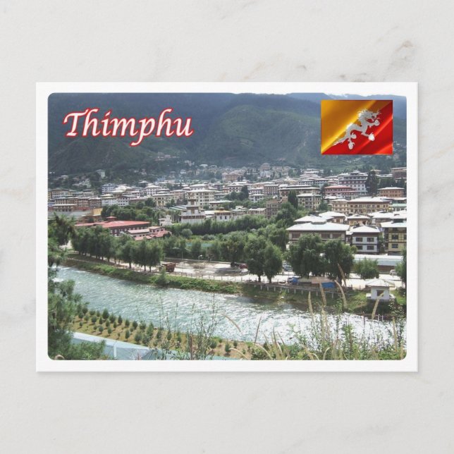 Cartão Postal Butão - Thimphu - (Frente)