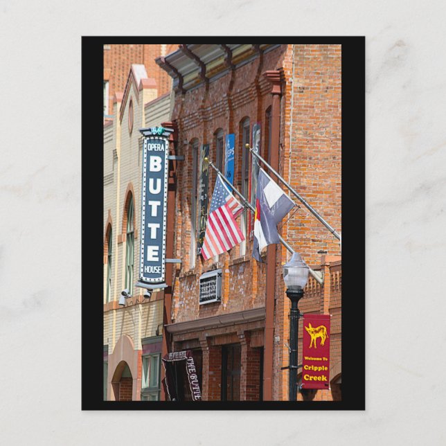 Cartão Postal Butte Opera House, Colorado (Frente)