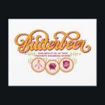 Cartão Postal BUTTERBEER™ Available At Wizarding Taverns<br><div class="desc">Raise a glass to the wizarding world with this charming Butterbeer™ design! Featuring elegant, swirling typography and a warm, vintage-inspired color palette, this artwork celebrates the most beloved drink in magical history. Accented with playful details and references to iconic wizarding taverns like the Three Broomsticks™, the Leaky Cauldron™, and the...</div>