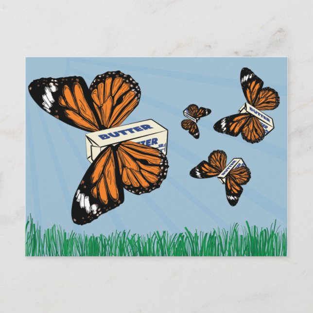 Cartão Postal Butterfles (Frente)