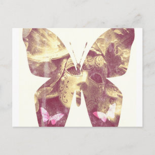 Cartão Postal Butterfly Angel
