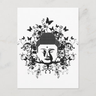Cartão Postal Butterfly Buddha