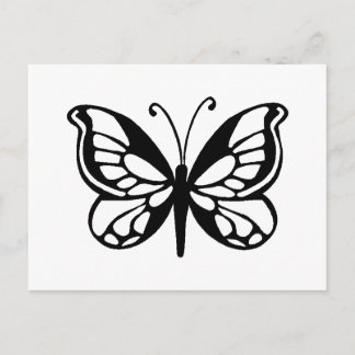 Cartão Postal butterfly design