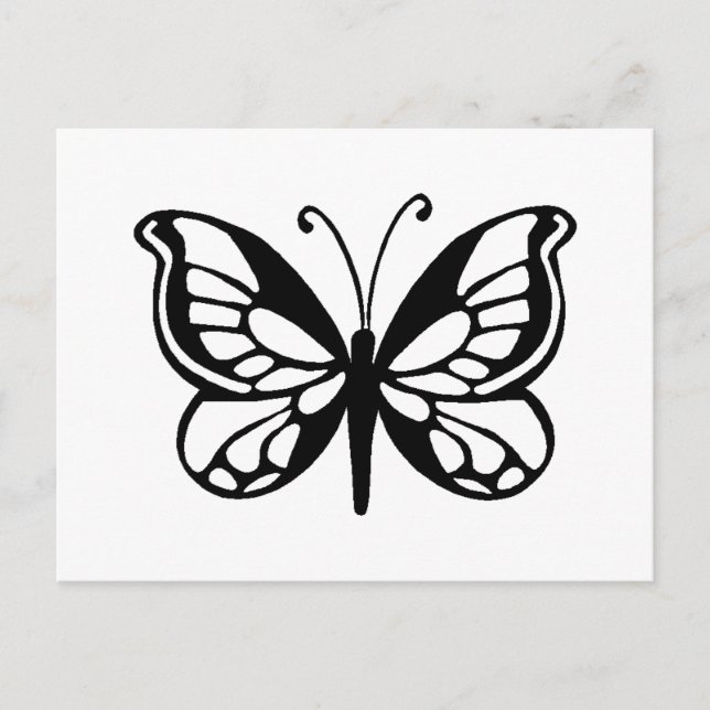Cartão Postal butterfly design (Frente)