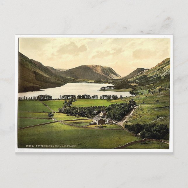Cartão Postal Buttermere e Crummock Water, Lake District, Engl (Frente)