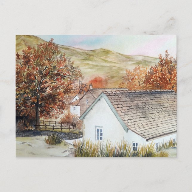 Cartão Postal Buttermere Village, Lake District, Inglaterra (Frente)