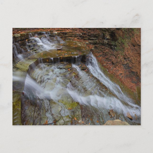Cartão Postal Buttermilk Falls, Cuyahoga Valley Nat'l Park, Ohio (Frente)