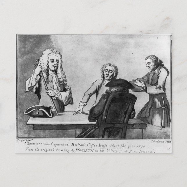 Cartão Postal Buttons Coffee House, 1730 (Frente)