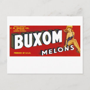 Cartão Postal Buxom Mellons