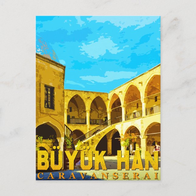 Cartão Postal Büyük Han chipre - Excelente Inn caravansarai (Frente)
