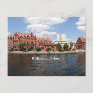 Cartão Postal Bydgoszcz, fotografia de capa de cidade de Polôni