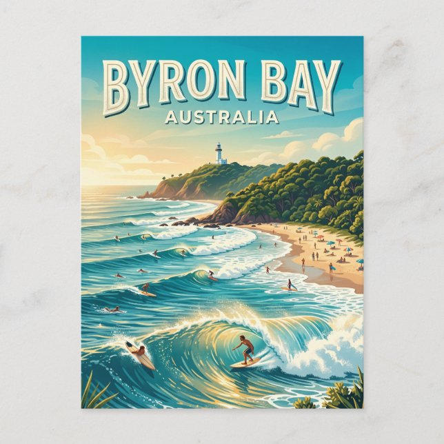 Cartão Postal Byron Bay Austrália (Frente)