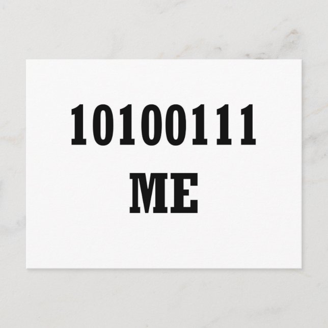 Cartão Postal Byte me (Frente)