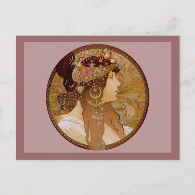 Cartão Postal Byzantine Brunette, 1897 (Frente)