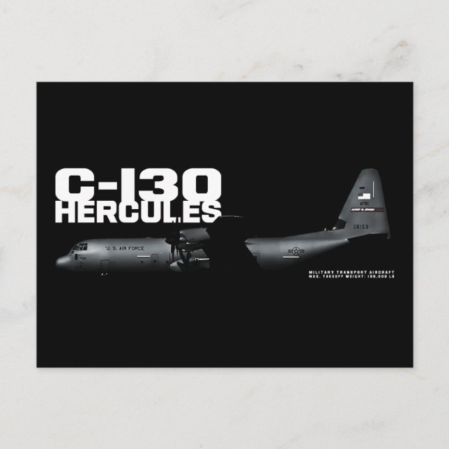 Cartão Postal C-130 Hércules (Frente)