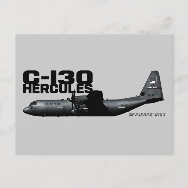 Cartão Postal C-130 Hércules (Frente)