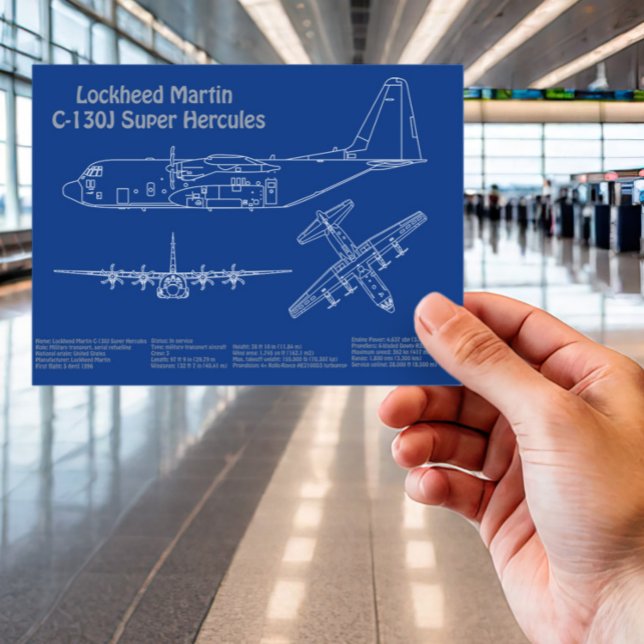 Cartão Postal C-130 Hércules - Planos de avião para Blueprint AD (Criador carregado)