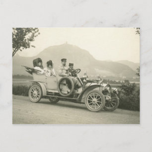Cartão Postal c 1907 carro de turnê ou phaeton