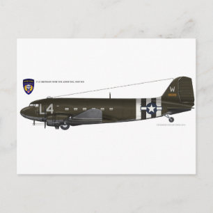 Cartão Postal C-47 Skytrain da USAAF