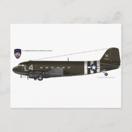 Cartão Postal C-47 Skytrain da USAAF