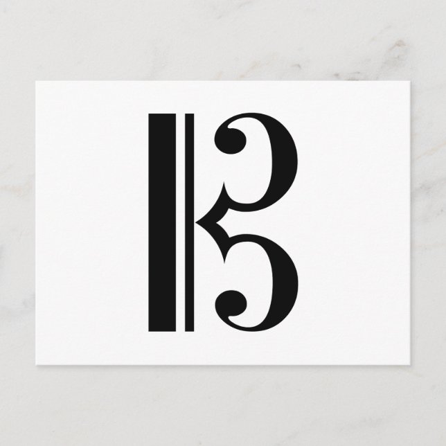 Cartão Postal C-Clef (Frente)