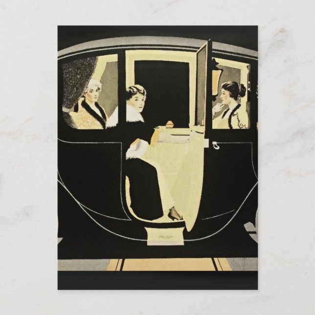 Cartão Postal C Coles Phillips “Flanders Colonial Electric” Auto (Frente)