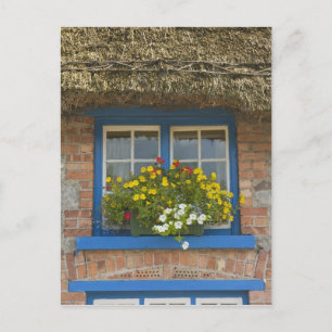 Cartão Postal Cabana com telhado de colmo, Adare, Condado de Lim