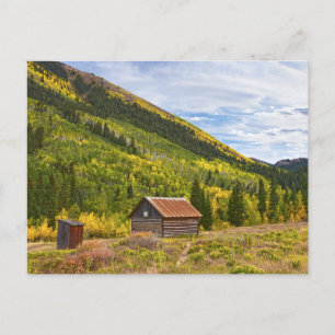 Cartão Postal Cabana da Cidade Fantasma de Ashcroft, Colorado