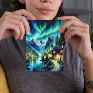 Cartão Postal Cabana Encantada nos Bosques Sussurrantes