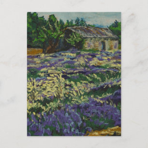 Cartão Postal Cabana na lavanda