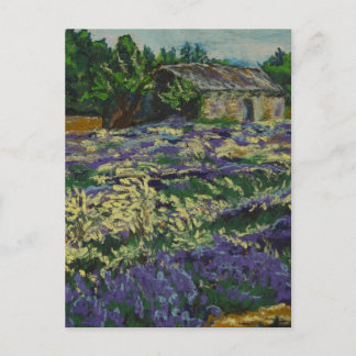 Cartão Postal Cabana na lavanda