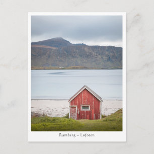Cartão Postal Cabana Ramberg Lofoten