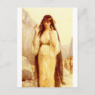 Cartão Postal Cabanel Alexandre Filha De Jephthah 1879
